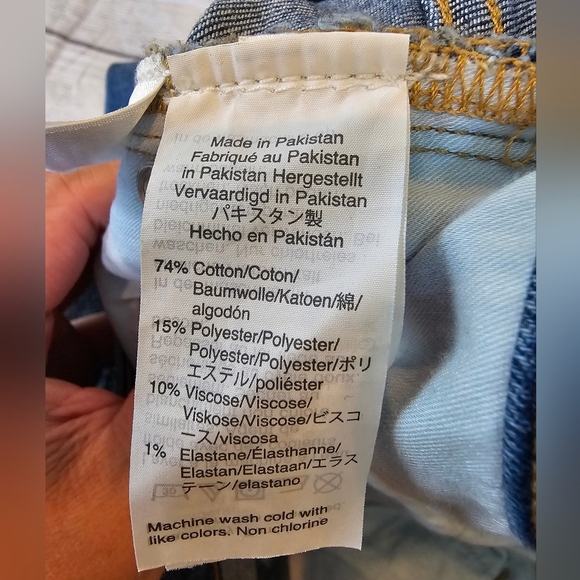 J. Crew Mercantile Size 28• High Rise 11.5" Skinny Button Fly Jeans Raw Step Hem - Picture 8 of 10